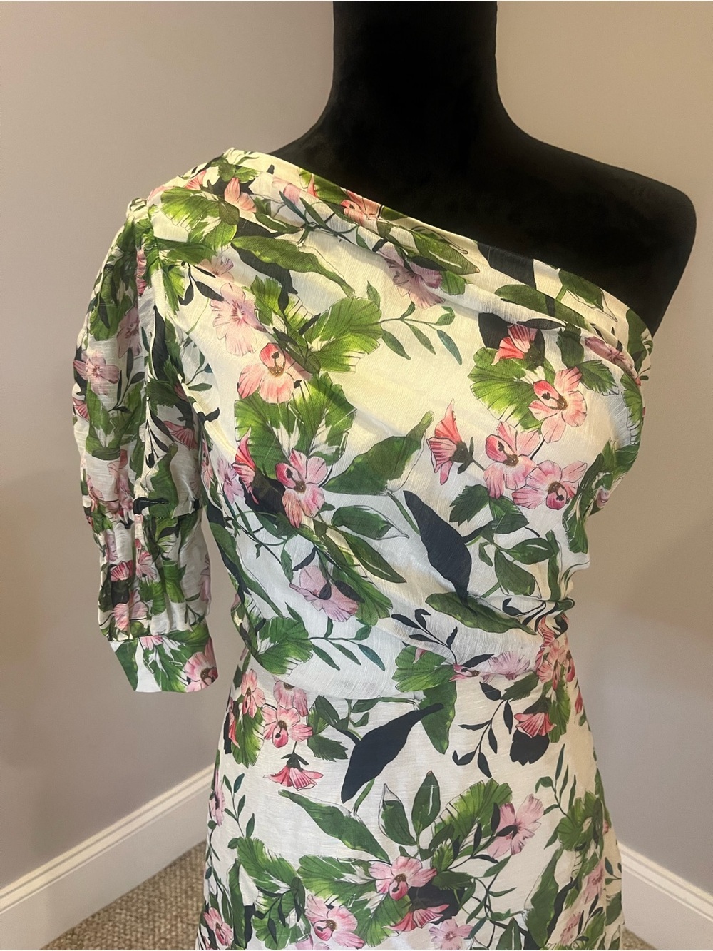 Talulah One-Shoulder Floral Mini Dress- extra small - Picture 2 of 9